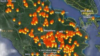 Oalah! Hotspot naik lagi, Jarak Pandang di Pekanbaru 500 meter
