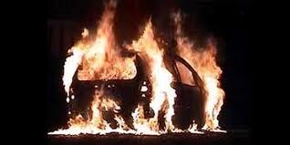 Main korek api, 2 balita di Kandis Siak terbakar di dalam mobil