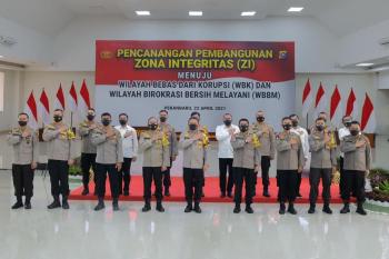 Kapolda Riau Canangkan Pembangunan Zona Integritas 17 Satker Polda menuju WBK dan WBBM