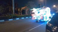 Nekat, Odong-Odong Lewat Jalan Diponegoro Pekanbaru, tak jauh dari Rumdis Kapolda Riau