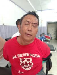 Drama Pria Berparang, Serang Kantor BNI Dumai