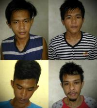 4 pria ini kabur dari sel Polsek Kampar, laporkan jika melihat, ini fotonya..