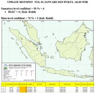 BMKG : Empat Titik Panas Terdeteksi di Riau
