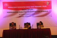 Bid Dokkes Polda Riau Taja Sosialisasi Kesehatan Kerja Bagi Personil Polri