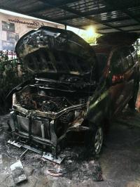 Teror lagi, mobil petinggi LAM Pekanbaru Nurhasyim dibakar