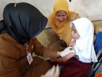 Cakupan Imunisasi MR Riau Tiga Terendah Nasional