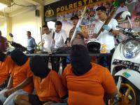 Polresta Pekanbaru : penganiaya anggota polisi kelompok geng motor