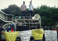 Demo KPK, Aktivis: Bebasnya Bupati Rohul Suparman ciderai aksi heroik KPK di Riau