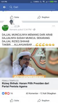 Oknum Pengacara Diduga Hina Habib Rizieq di Facebook