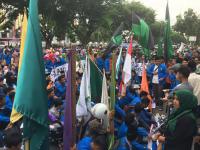 Orasi di depan Polda Riau, giliran BEM UIR dan HMI minta ahok ditangkap 