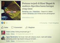 Ini kata Netizen soal Bupati di Riau & anaknya terseret kasus korupsi yang sama