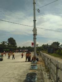 Tower diduga ilegal di SDN 187 Pekanbaru, dibangun tanpa pemberitahuan