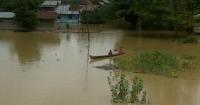 Ratusan Rumah Warga di Sekitar Kampar Kiri Terendam Banjir