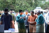 Tim Gugus Tugas Pemprov Riau Tinjau Swab Massal di Rokan Hulu