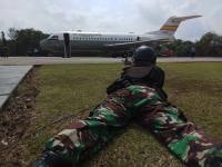 TNI Latihan Turunkan Paksa Pesawat Asing Lintasi Udara NKRI