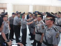 Biar Tak jenuh, 4 Perwira Polda Riau Serah Terima Jabatan