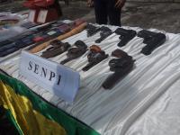 38 Pucuk Senpi Dimusnahkan di Kejari Pekanbaru