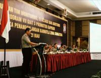 Baharkam Polri dan 5 Kapolda di Sumatera rapat kathutla di Pekanbaru