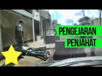 Kejar-kejaran dengan polisi, mobil Tomi Jupisa si bandar sabu, masuk parit