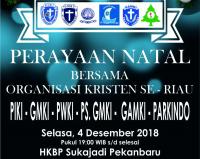 4 Desember, Gabungan Ormas Kristen se Riau gelar Natal Bersama