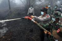 Padamkan Api, Satgas Asap Lebaran di Hutan