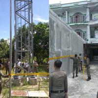 Dari ratusan tower ilegal di Pekanbaru, Satpol PP cuma segel satu unit bangunan dan satu menara