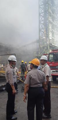 Gudang Pengolahan Sawit di Kota Dumai Terbakar