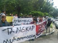 Mahasiswa Desak Polda Riau Tahan Wakil Bupati Bengkalis