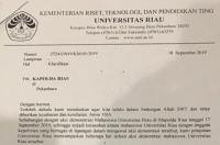 Bentrok Polisi & Mahasiswa Riau, Beredar Surat Permintaan Maaf Rektor UNRI