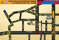Jalan Sudirman dan Soebrantas Pekanbaru Ditutup Selama PSBB Pekanbaru