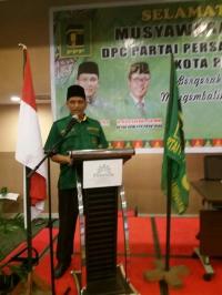 SUA "Pede" terpilih lagi jadi ketua DPC PPP Pekanbaru periode 2017-2022. Ini alasannya
