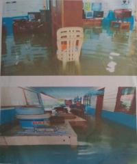 Sejak tahun 1975, Bangunan SD tengah kota milik Pemko Pekanbaru diterjang banjir 