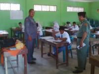Ditinjau Upika, hari pertama UN di Bagan Sinembah Rohil lancar