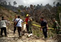 Cek titik api di Kampar, Tim TNI-Polri curiga lahan 7 hektar sengaja dibakar