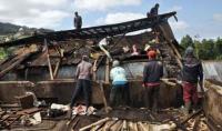 40 Puluh Rumah di Rambah Hilir Porak-poranda Diterjang Puting Beliung