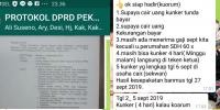 Diduga Kebut Ranperda Semalam, Beredar Percakapan WA DPRD Pekanbaru Tentang Uang