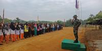 Prajurit TNI Latih Wawasan Kebangsaan Pada Siswa