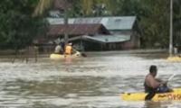 Hujan Deras, Sejumlah Rumah di Rohul Terendam Air Banjir