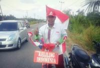 Subhanallah! Pria ini keliling Indonesia naik sepeda Ontel