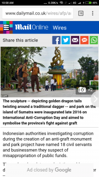 Saat Media Eropa Soroti Korupsi Taman Anti "Rasuah" Pekanbaru