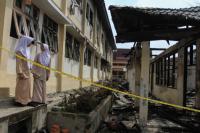 Pasca SMPN4 terbakar, Komisi III & Disdik Pekanbaru ajukan anggaran Rp1,5 M