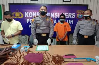 Pencuri Kabel Terungkap Pernah Curanmor dan Curi Sepeda