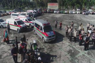 220 Personel Polda Kawal Penjemputan Pasien Isoman