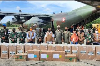 Pakai Hercules, Jokowi Kirim Obat-obatan untuk Pasien Covid-19 di Riau