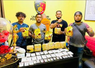 Polsek Rumbai Gagalkan Peredaran 13 Kg Sabu