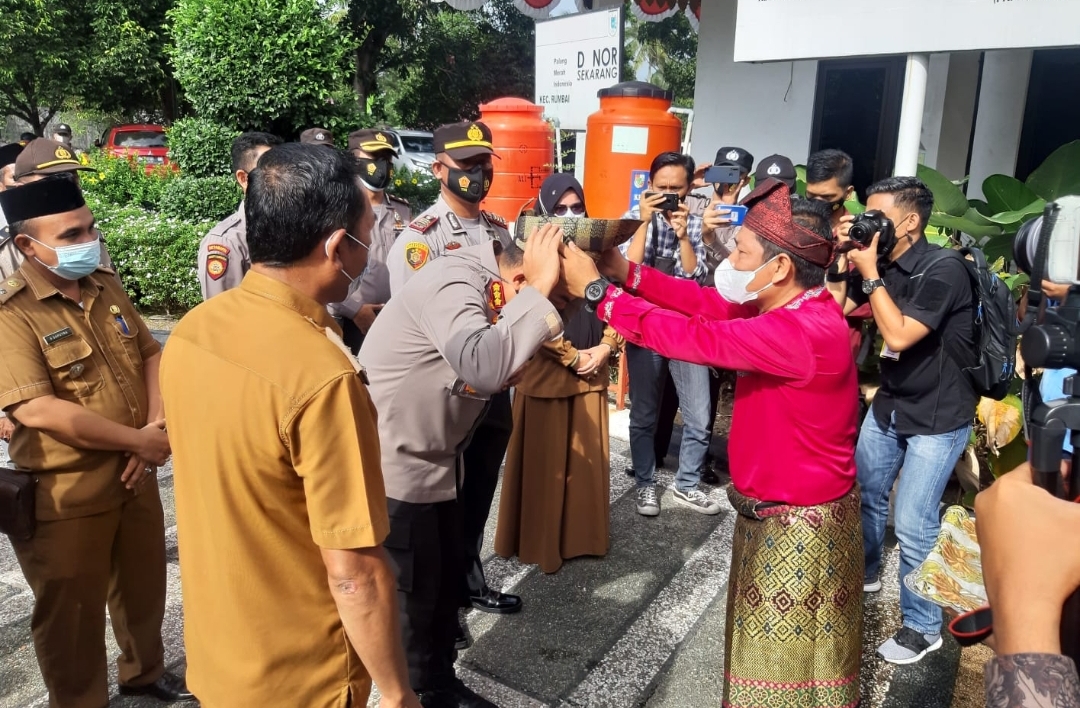 Sosialiasi Aplikasi Tanjak, Kapolresta Pekanbaru Silaturahmi dengan Tokoh & Camat