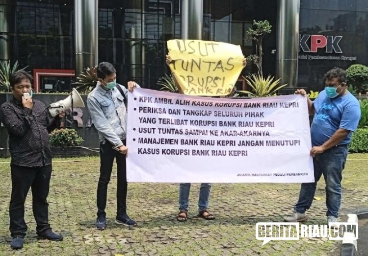Isu Skandal Bank Riau Kepri Bergulir ke Jakarta! KPK Didemo Minta Ambil Alih Kasus Suap Fee Asuransi
