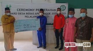 Desa Tambak, Langgam Raih Reward Desa Bebas Api 