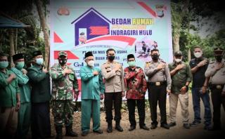 Aksi Bedah Rumah Presisi Polres Inhu Dimulai