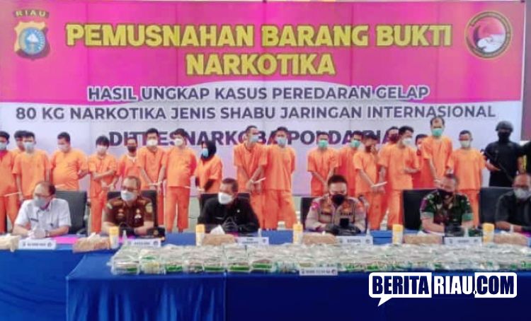 Ikut Musnahkan 82,94 Kg Sabu, Wagubri Puji Prestasi Polda Riau, Tapi..